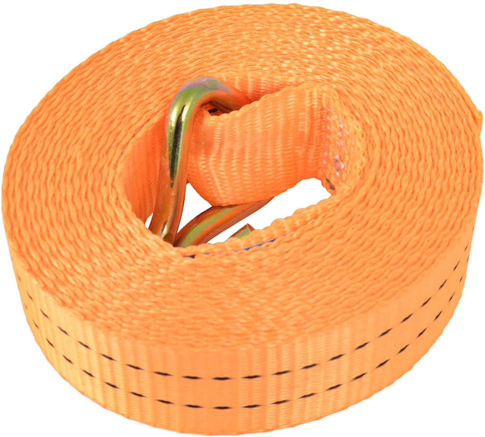 Reketo tvirtinamieji dirželiai, 4vnt., 1t., 6mx38mm, oranž.