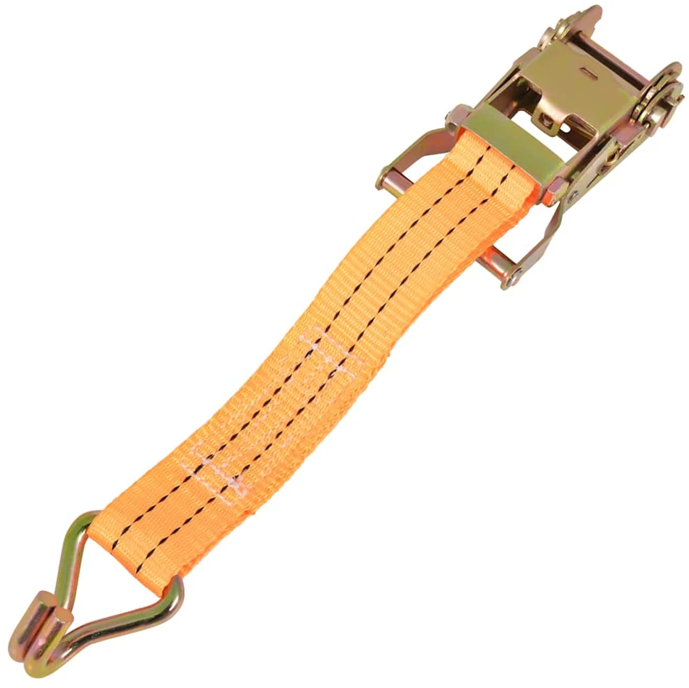 Reketo tvirtinamieji dirželiai, 4vnt., 1t., 6mx38mm, oranž.