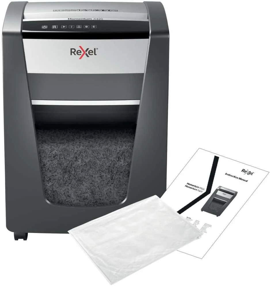 Dokumentų naikiklis Rexel Momentum X420 P4, 20lapų, 30L