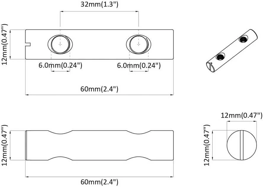 Riešutas 2 vnt. Cinkuota 60 x 12 mm Geležis