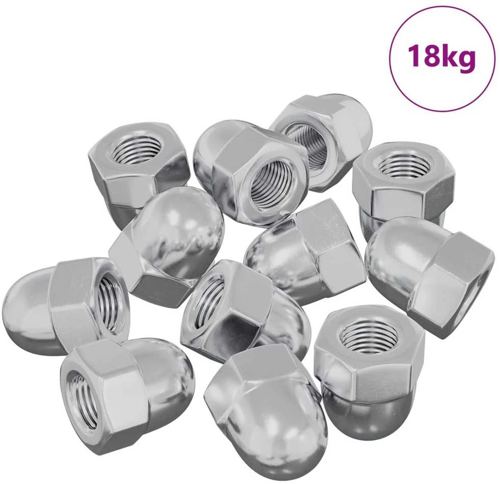 Riešutas 9574 vnt. Sidabrinė M6 x 10 mm Geležis