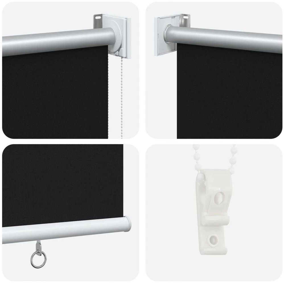 Lauko ritininė žaliuzė UV apsaugai Juoda 100 x 230 cm (P x A)