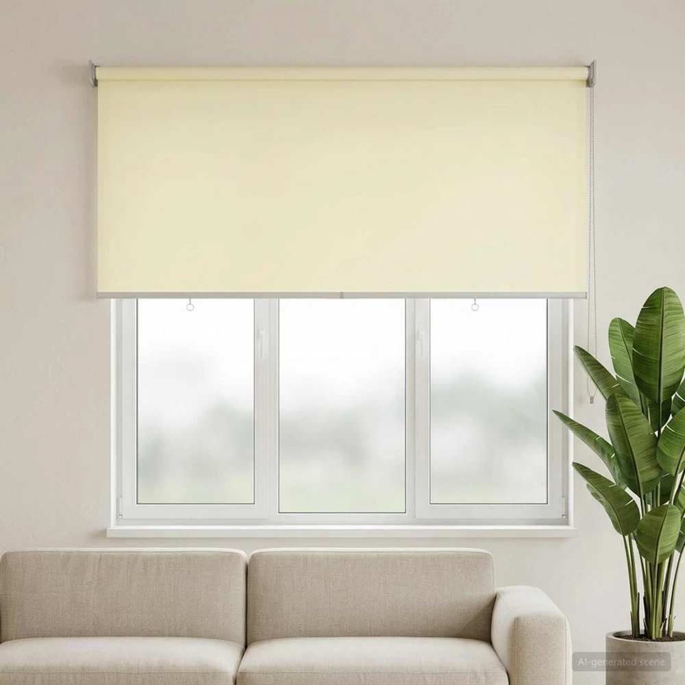 Lauko ritininė žaliuzė UV apsaugai Kreminė 100 x 230 cm (P x A)
