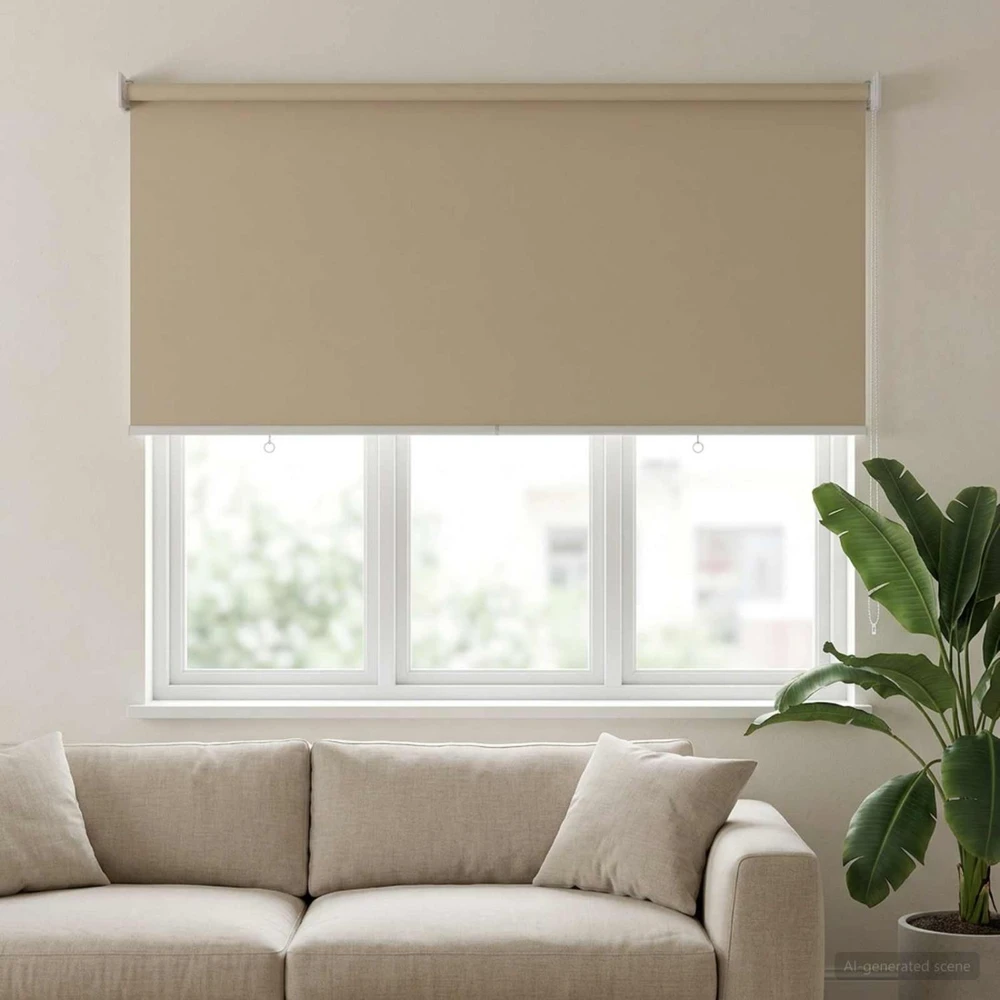 Lauko ritininė žaliuzė UV apsaugai Smėlio 100 x 230 cm (P x A)