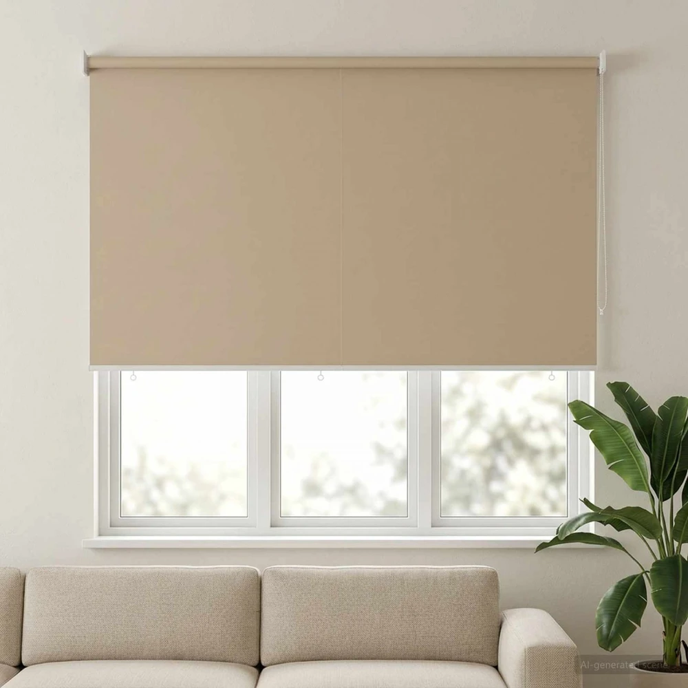 Lauko ritininė žaliuzė UV apsaugai Smėlio 100 x 230 cm (P x A)