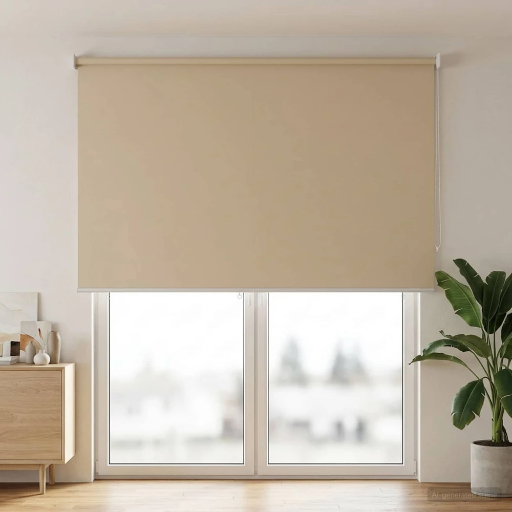 Lauko ritininė žaliuzė UV apsaugai Smėlio 100 x 230 cm (P x A)