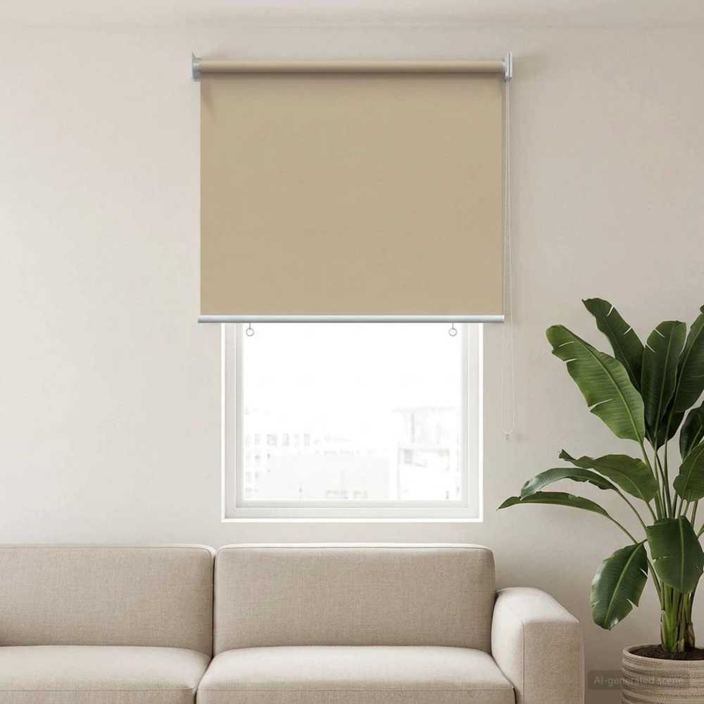 Lauko ritininė žaliuzė UV apsaugai Smėlio 100 x 230 cm (P x A)