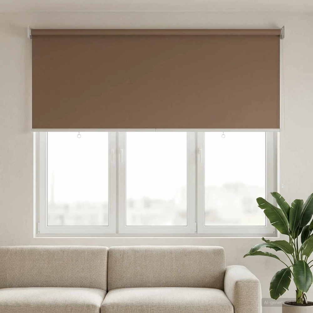 Lauko ritininė žaliuzė UV apsaugai Taupe 100 x 230 cm (P x A)