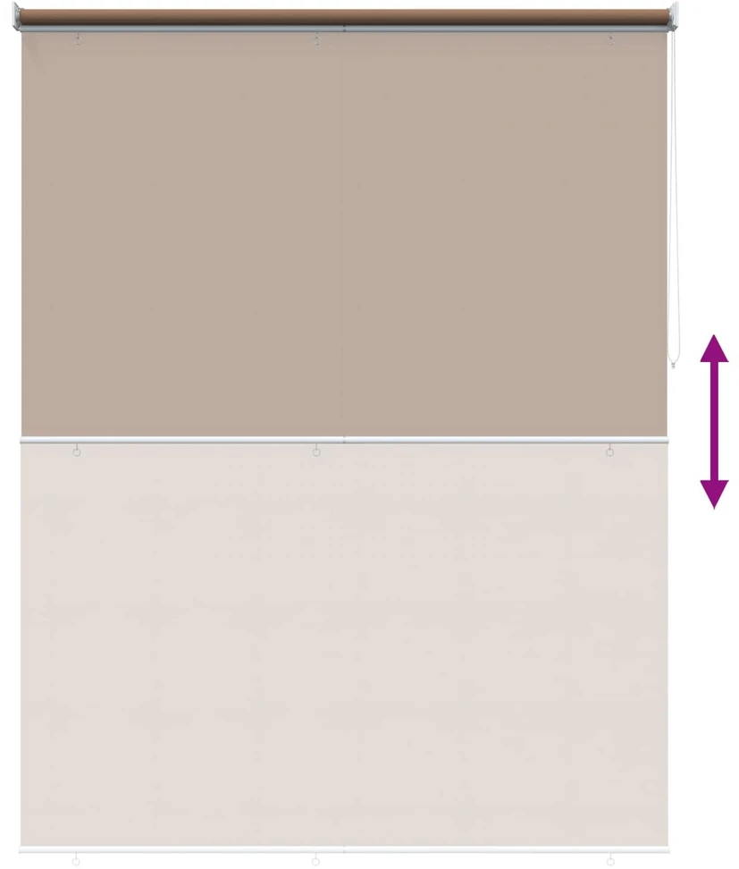 Lauko ritininė žaliuzė UV apsaugai Taupe 100 x 230 cm (P x A)