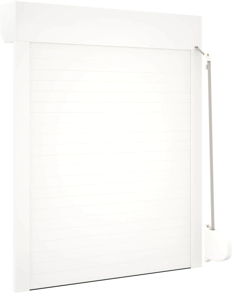 Ritinys uždangalas Baltas 80 x 100 cm Aliuminis ir poliuretanas