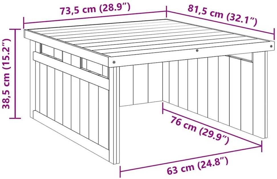 Žoliapjovės garažas Ruda 73,5 x 81,5 x 38,5 cm