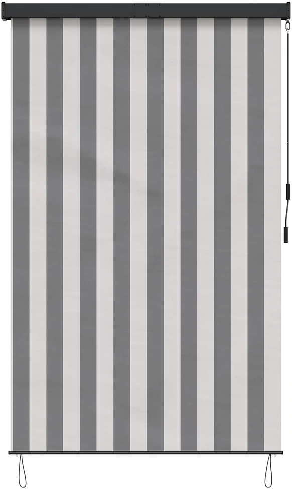 Roletas Antracito ir baltos 100 x 250 cm Audinys ir aliuminis