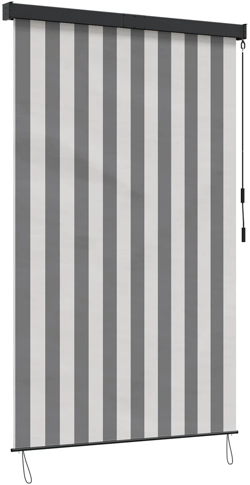 Roletas Antracito ir baltos 100 x 250 cm Audinys ir aliuminis