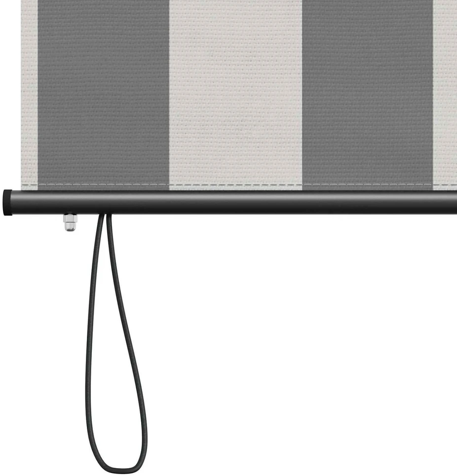 Roletas Antracito ir baltos 100 x 250 cm Audinys ir aliuminis