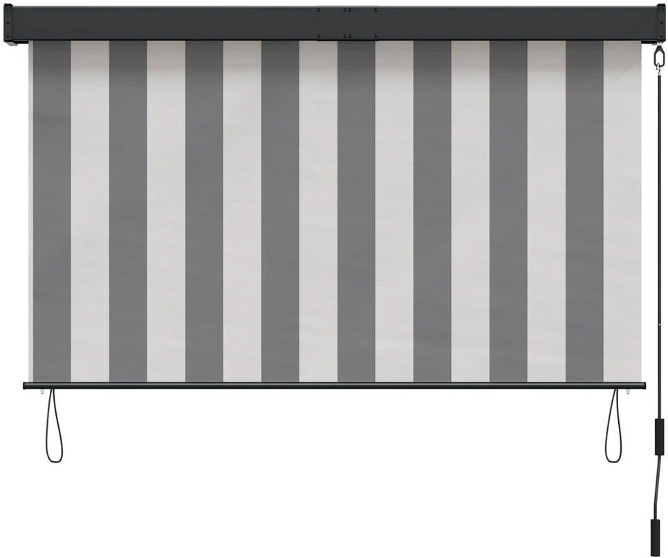 Roletas Antracito ir baltos 60 x 250 cm Audinys ir aliuminis