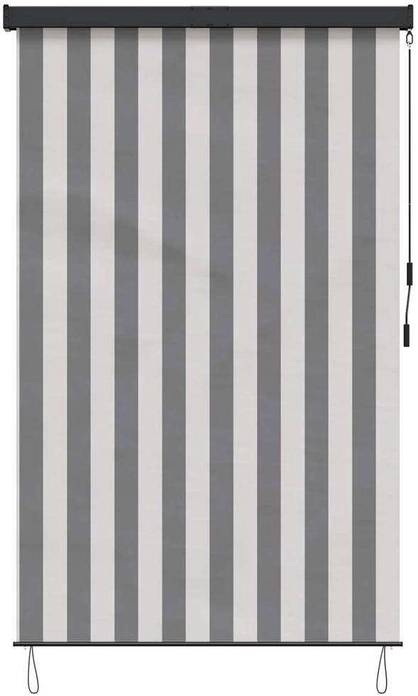 Roletas Antracito ir baltos 60 x 250 cm Audinys ir aliuminis