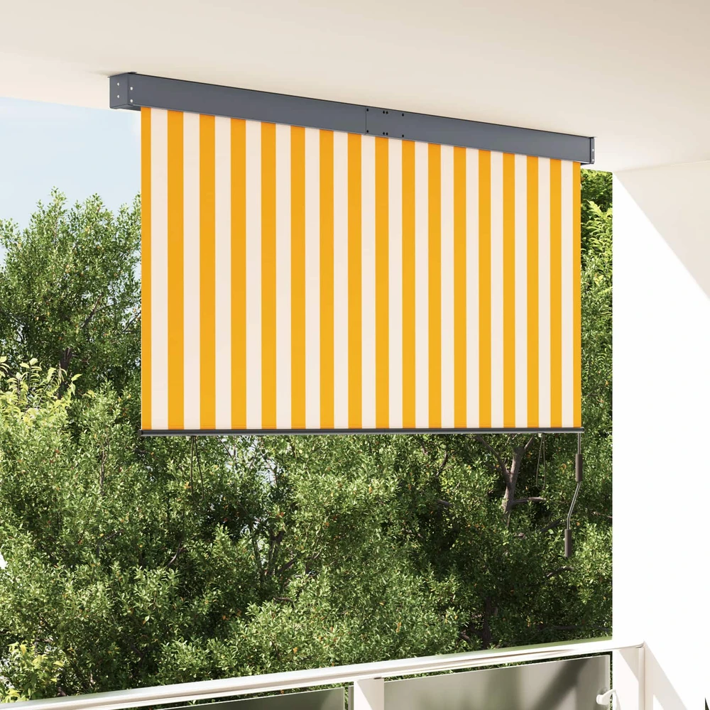 Roletas Balta ir oranžinė 180 x 250 cm Audinys ir aliuminis