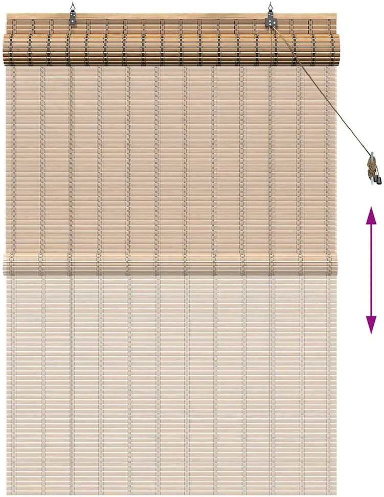 Roletas Gamta 110 x 160 cm Bambukas