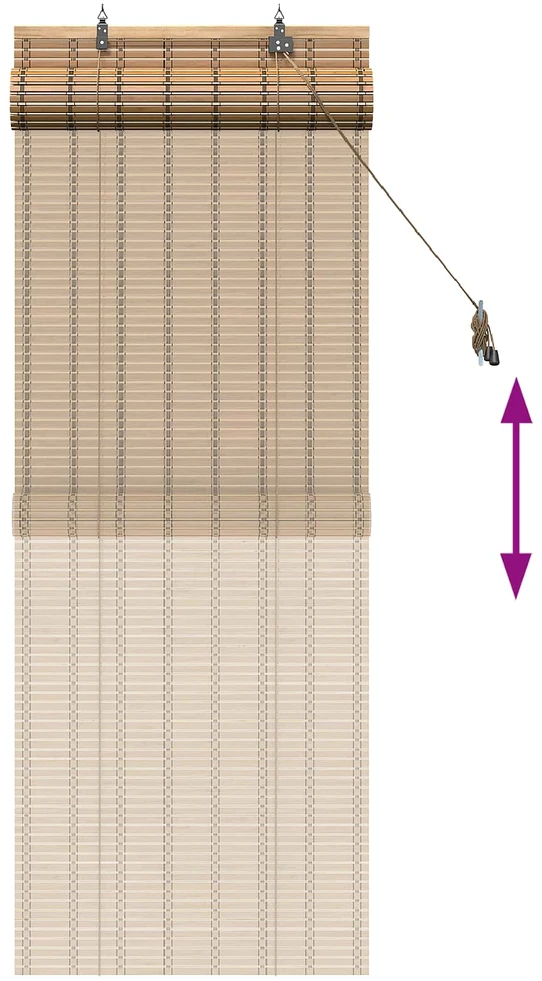 Roletas Gamta 40 x 160 cm Bambukas