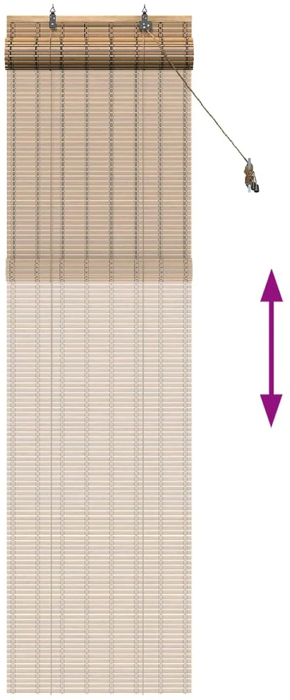 Roletas Gamta 40 x 220 cm Bambukas