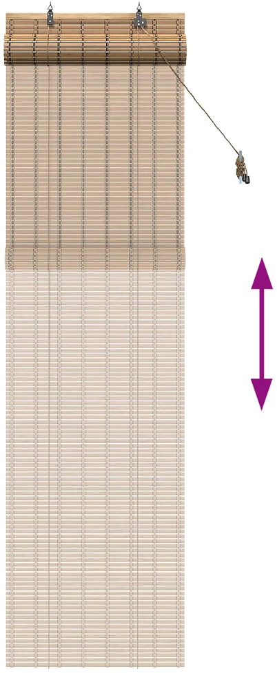 Roletas Gamta 40 x 220 cm Bambukas