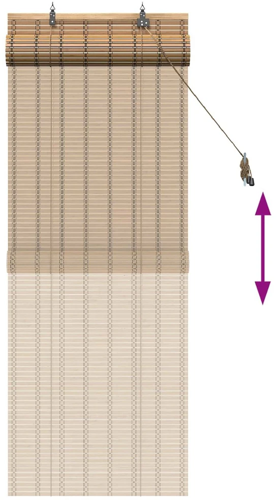 Roletas Gamta 50 x 160 cm Bambukas