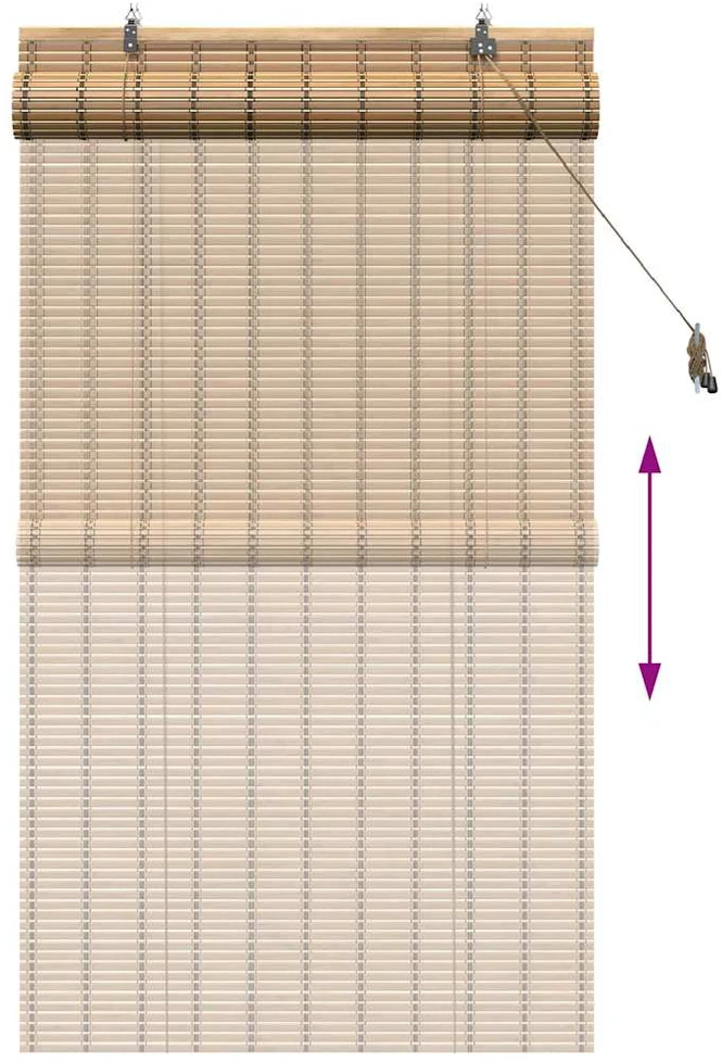 Roletas Gamta 80 x 160 cm Bambukas