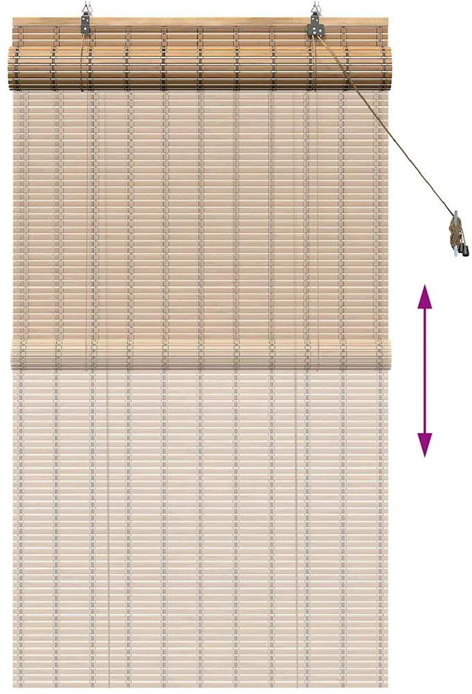 Roletas Gamta 90 x 160 cm Bambukas