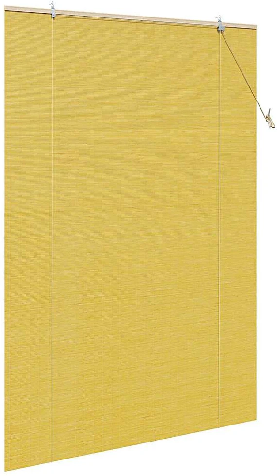Roletas Geltona 140 x 220 cm Bambukas