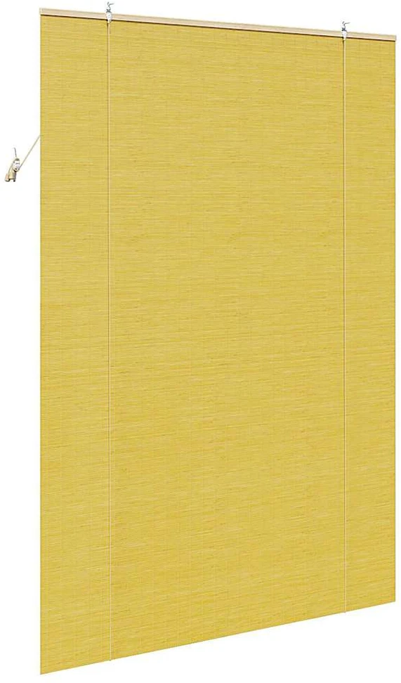 Roletas Geltona 140 x 220 cm Bambukas
