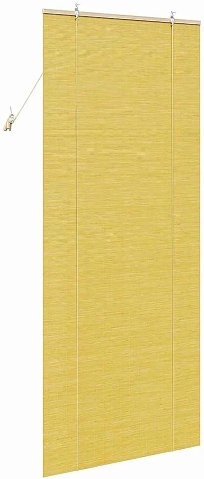 Roletas Geltona 90 x 220 cm Bambukas