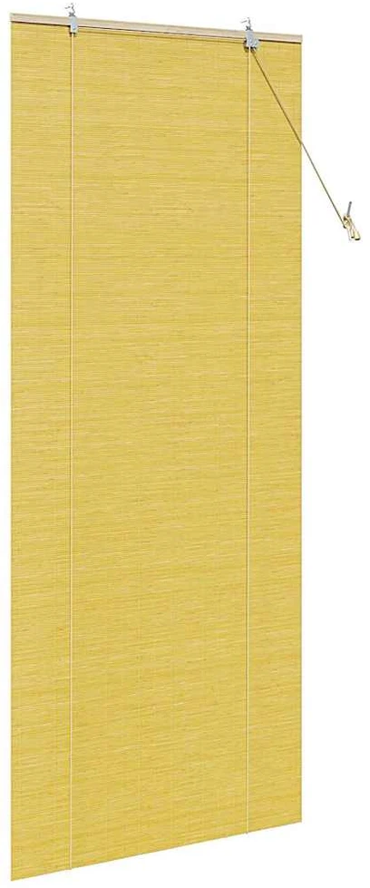 Roletas Geltona 90 x 220 cm Bambukas