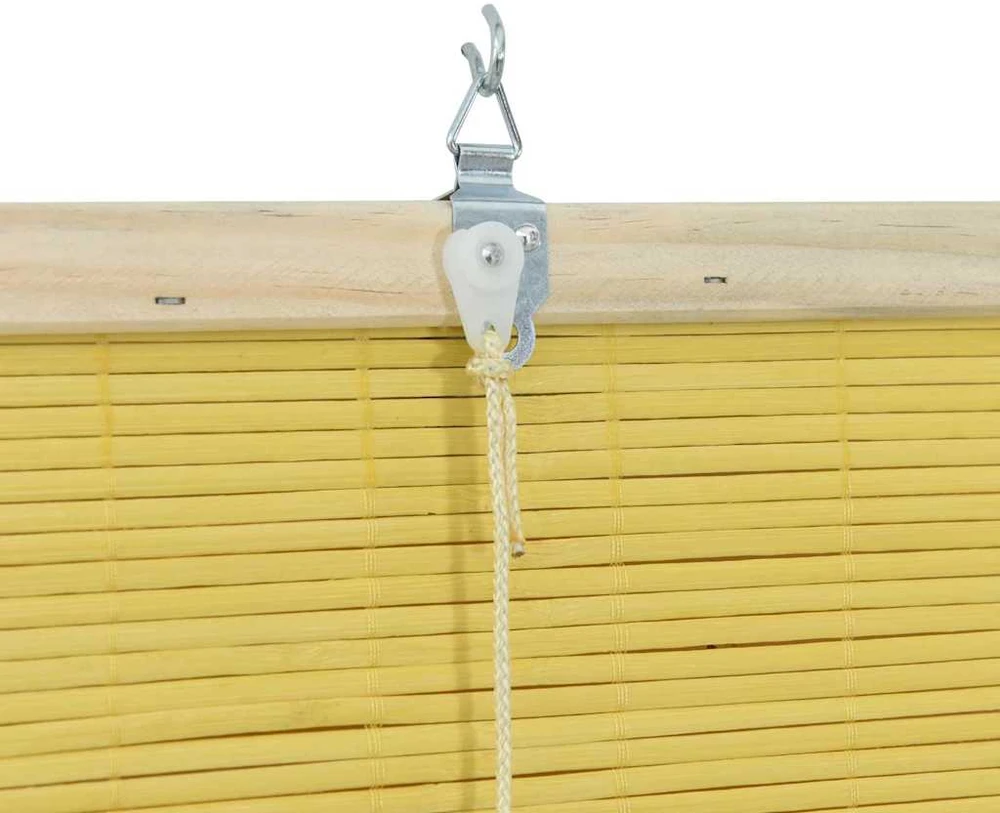 Roletas Geltona 90 x 220 cm Bambukas