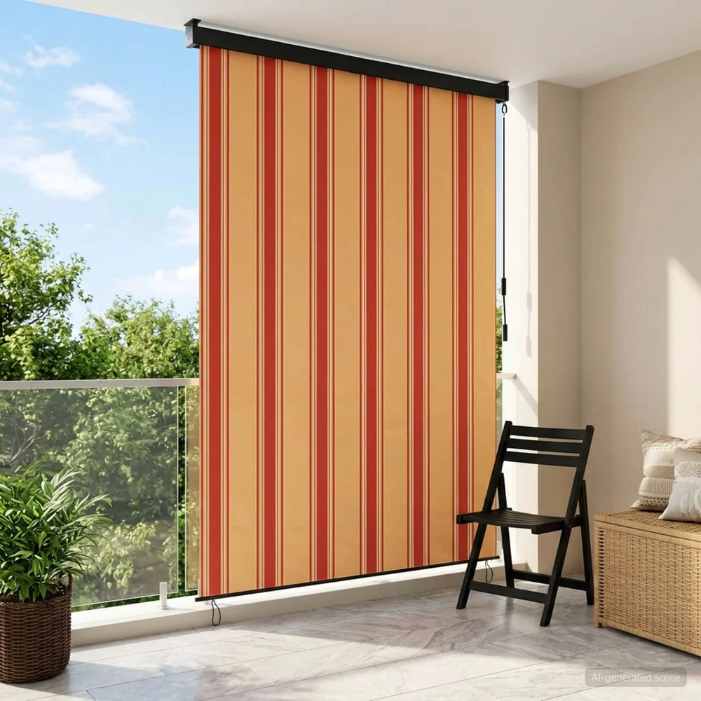 Roletas Įvairiaspalvis 160 x 250 cm Audinys ir aliuminis