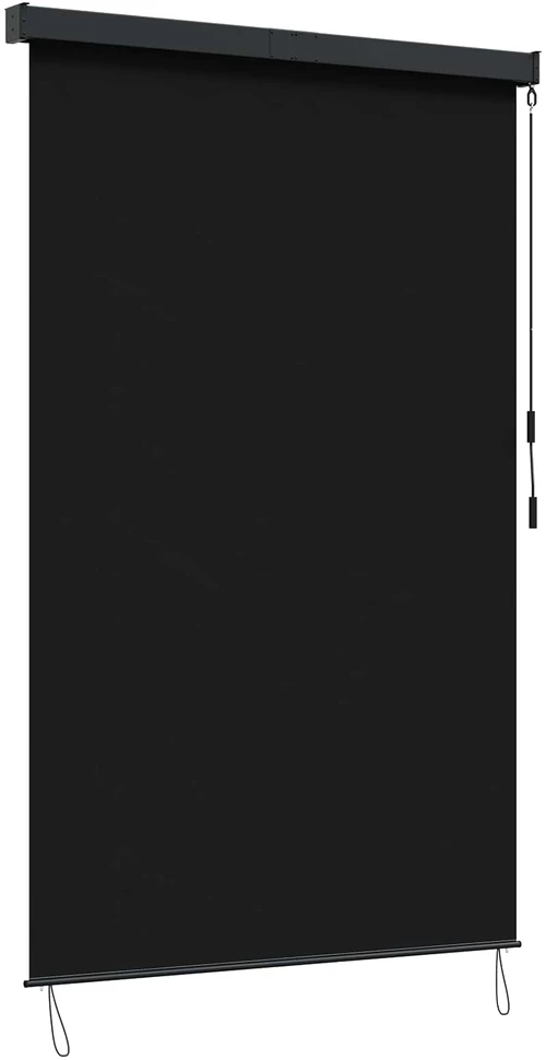 Roletas Juoda 180 x 250 cm Audinys ir aliuminis
