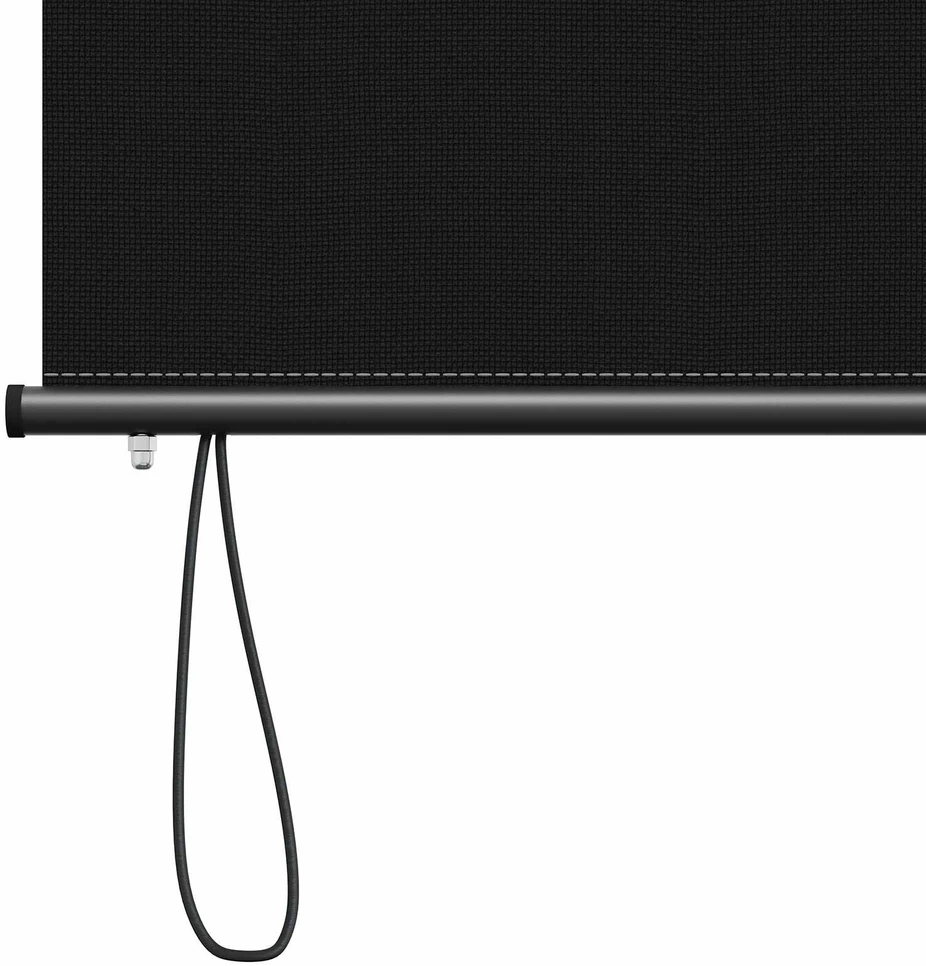 Roletas Juoda 180 x 250 cm Audinys ir aliuminis