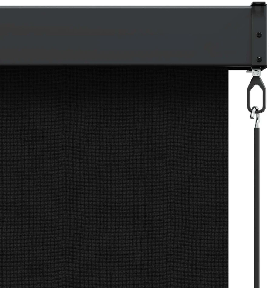 Roletas Juoda 60 x 250 cm Audinys ir aliuminis