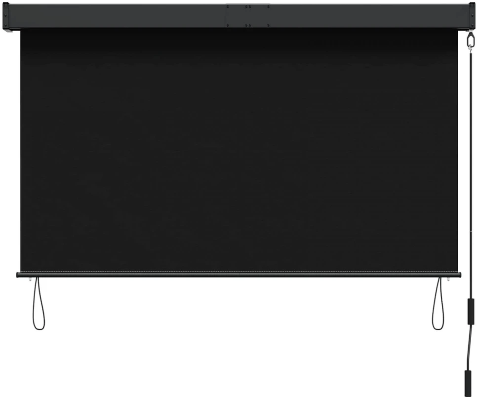Roletas Juoda 60 x 250 cm Audinys ir aliuminis
