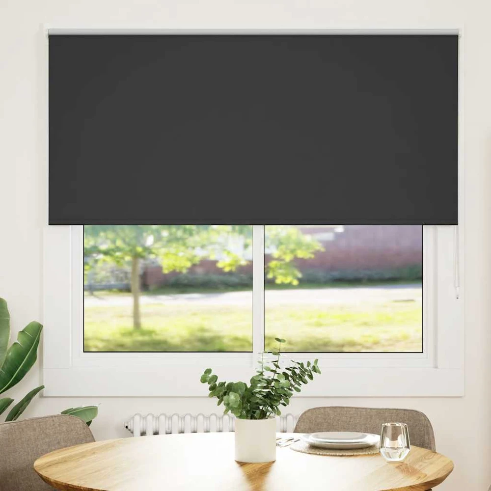roletas juodas 150x175 cm audinio plotis 146,6 cm poliesteris