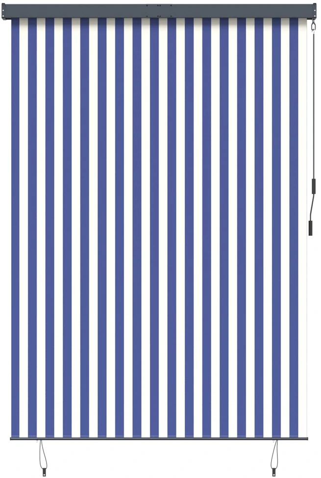 Roletas Mėlyna ir balta 180 x 250 cm Audinys ir aliuminis