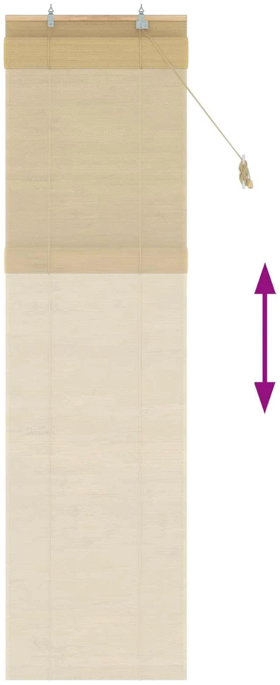 Roletas Natūrali 40 x 220 cm Bambukas