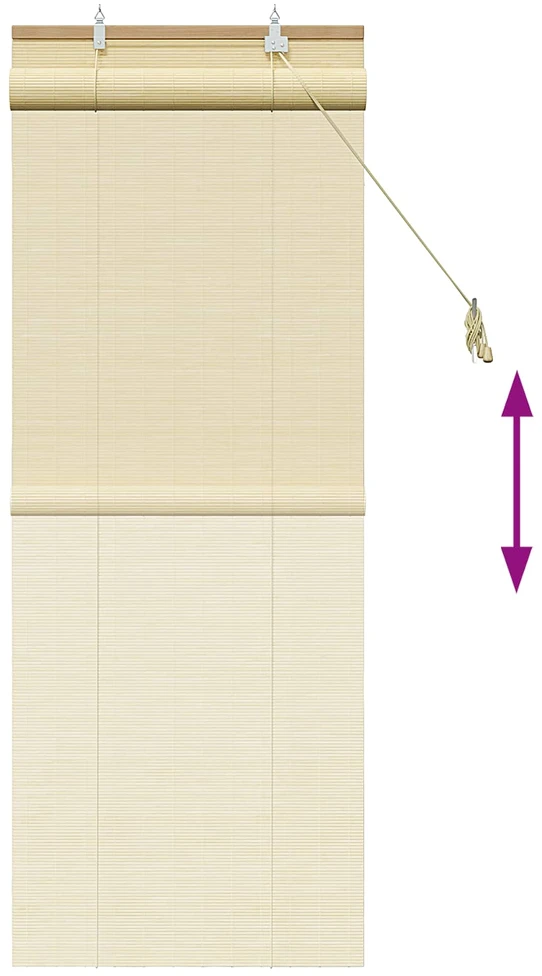 Roletas Natūrali 50 x 160 cm Bambukas