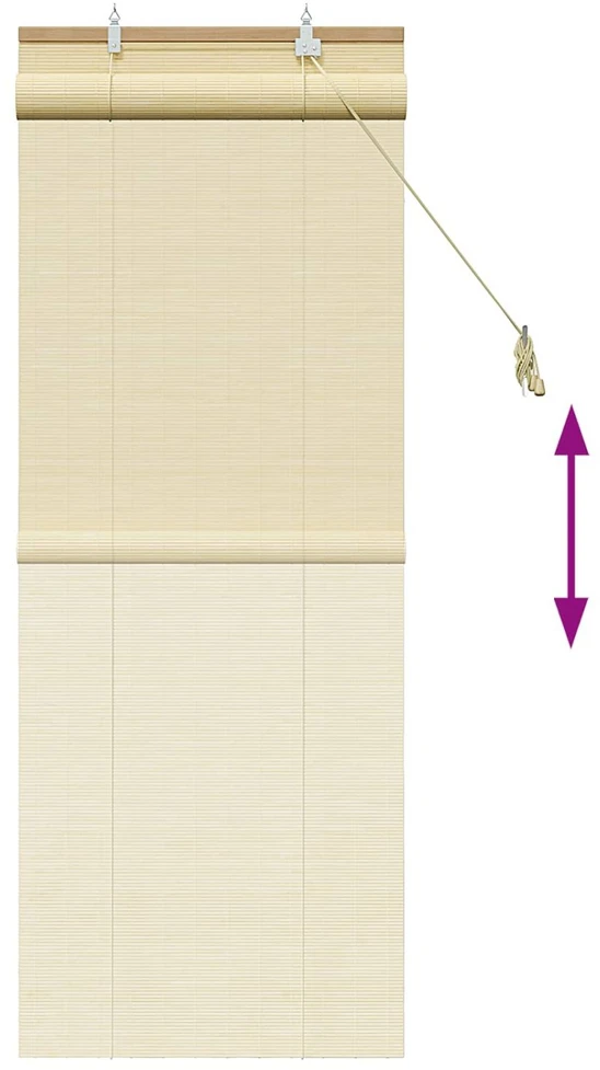 Roletas Natūrali 50 x 160 cm Bambukas
