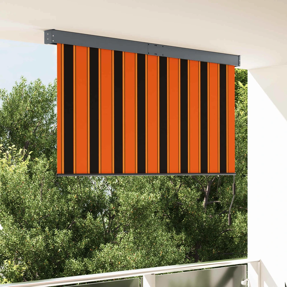 Roletas Oranžinė ir ruda 180 x 250 cm Audinys ir aliuminis