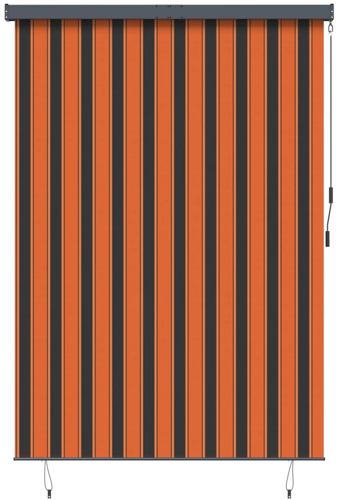 Roletas Oranžinė ir ruda 180 x 250 cm Audinys ir aliuminis