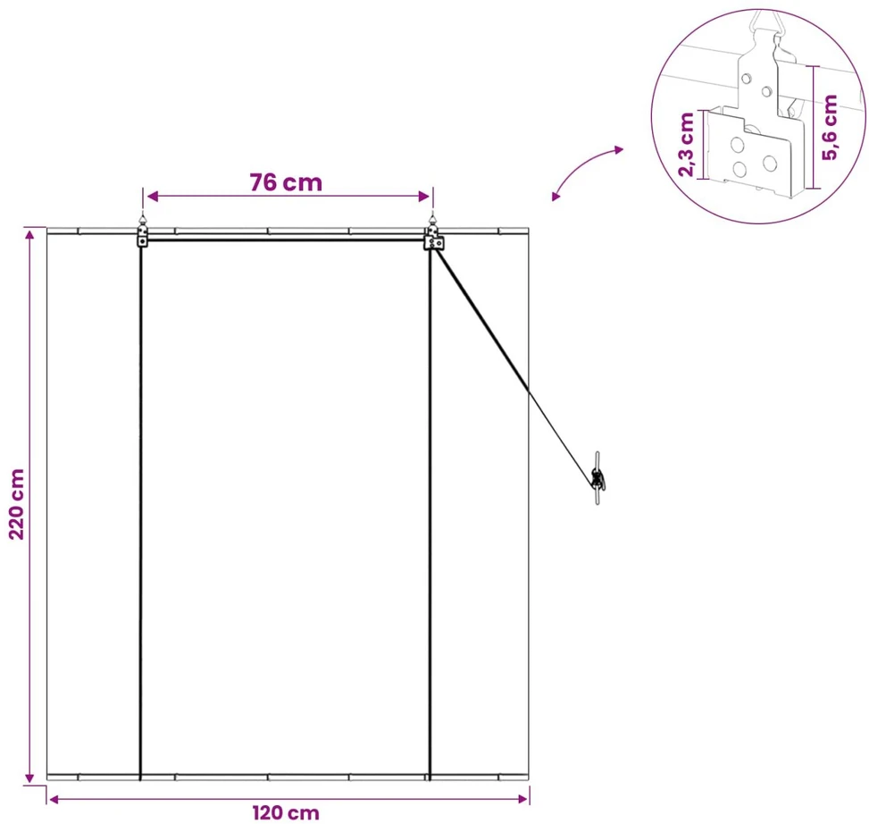 Roletas Pilka 120 x 160 cm Bambukas