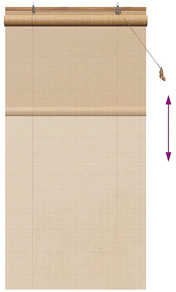 Roletas Ruda 100 x 220 cm Bambukas