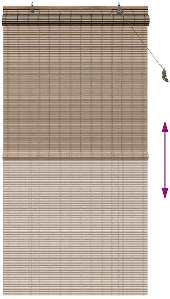 Roletas Ruda 100 x 220 cm Bambukas