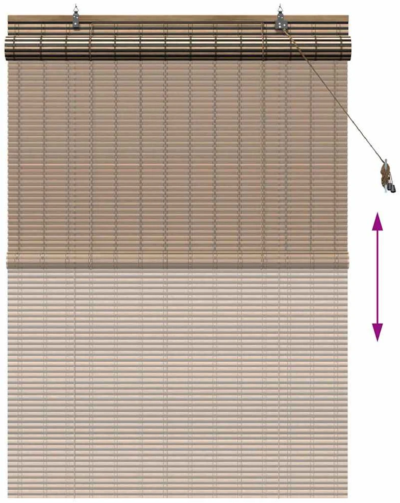 Roletas Ruda 120 x 160 cm Bambukas