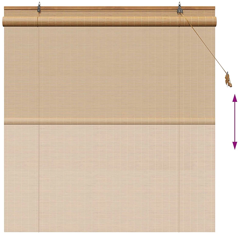 Roletas Ruda 130 x 160 cm Bambukas